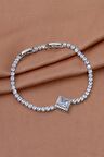 Kare Zirkon Taşlı Su Yolu Bileklik