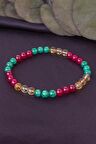 Yakut, Malakit ve Sitrin Taşı Bileklik
