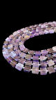 10 MM Kanallı Ametist Taşı Dizi