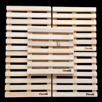 Escoines Koleksiyon 5Adet Gönderilecektir Ahşap Sarıçam Kare Nihale 18,5x18,5cm 399636694677074728