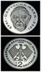 Escoines Koleksiyon 783ced6dbced 1997 Almanya 2Mark Prof Baskı Ludwig Erhard. 40.Yıldönümü eski para