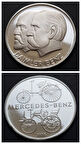 Escoines Koleksiyon 1886 Daimler-Benz 25 Gram Gümüş (999) Mercedes-Benz 100. Yılı Hatıra Madalyon