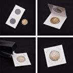 Escoines Koleksiyon 3996368437fade709b Yapışkansız Karton Kapama 5 ADET 27,5 mm Madeni Para Kapaması