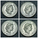 Escoines 3996368de3c817b43e 2011/2012/2013/2014 İsviçre 10Rappen B ÇA/ÇİL Para