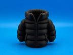 3D Baskı Şişme Mont Kalemlik - Masaüstü Organizer-Siyah