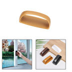 Microcase Plastik Yapışkanlı Sürgülü Pencere Çekmece Kapı Kolu Tutacağı - AÇIK KAHVERENGİ AL4834 1 Adet