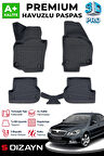 S-Dizayn Skoda Octavia 2 3D Pro Havuzlu Paspas 2004-2013 A+ Kalite
