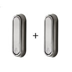 Microcase Çinko Kaplama Bas Açıl Pratik Askılık Anahtar Şapka Eşya Havlu vb Askılık - GÜMÜŞ AL5182 2 ADET