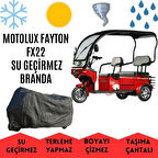 Motolux Fayton FX22 Kabinli 3 Tekerlekli Motor Brandası Su Geçirmez