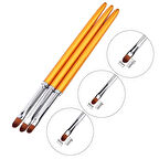 3”Lü Protez Tırnak Jel Fırçası ; Uv Jel Fırçası 