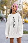ASCE Yazılı Unisex Oversize Anime Sweatshirt