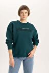 DeFacto Relax Fit Bisiklet Yaka Kalın Sweatshirt B6586AX23WNGN246