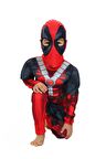 Deadpool Kaslı Çocuk Kostümü