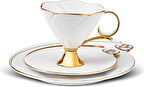 Karaca Cumhuriyet Yüzyılı İlke Pasta Tabaklı 1 Kişilik Çay Seti 200 ml