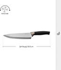 Karaca Helios Şef Bıçağı Black 32 Cm