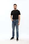 Erkek Koyu Mavi Regular Fit Jean Pantolon