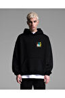 Unisex Los Angeles Oversize Kapüşonlu Sweatshirt