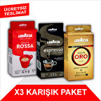 Qualità Oro + Qualità Rossa + Espresso Classico Italiano Filtre Kahve (250gr) 3'Lü Paket