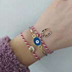 Hediyelik Marteniçka Nazar Boncuklu Dilek Bilekliği