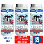 Espresso Kahve Makinesi Temizleme Deterjanı 900 gr x 3 Adet