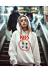Kiss Rock Metal Baskılı Unisex Oversize Müzik Grubu Hoodie