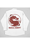 Mortal Kombat Baskılı Unisex Anime Film Cepli Gömlek