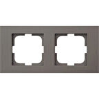 Asyagrup Ovivo Grano Antrasit İkili Çerçeve