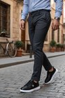 Enoch Erkek Deri Perfore Detaylı ve Nakış Logolu Hafif Tabanlı Klasik Sneaker Comfort Ayakkabı