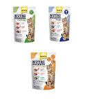 GimCat Nutri Pockets Malt Vitamin Mix Kedi Ödülü 150 gr + Sea Mix Kedi Ödülü 150 gr + Country Mix Kedi Ödülü 150 g