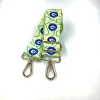 Mordino Nazar Boncuklu Sarı Klipsli Çanta Askısı