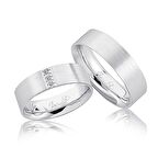 Beyaz Altın Alyans 4004-2