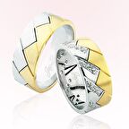 Taşlı Altın Alyans 4005