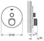 Grohe Grohtherm Smartcontrol Termostatik Ankastre Duş Bataryası - 29119DA0