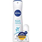 Nivea Kadın Deodorant Fresh Natural 150 ml  +Mini Roll On 25 ml