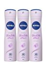 Nivea Kadın Deodorant Double Effect Mor Düşler 150 ML - 3'lü Avantaj Paketi