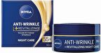 Nivea Anti-Wrinkle Yaşlanma Karşıtı Hyalüronik Asit 55 Yaş + Gece Yüz Kremi 50 ml 