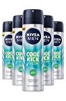 Nivea Cool Kick Fresh Erkek Deodorant 150 ml X5
