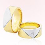 İki Renk Altın Alyans 4006