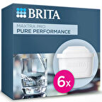 BRITA Maxtra Pro Pure Performance Yedek Su Arıtma Filtresi, 6’lı