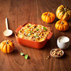 Peugeot Appolia Dikdörtgen Fırın Kabı Turuncu 25 cm