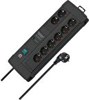 Brennenstuhl Premium-Line Duo Serisi 5 Yıl Garantili 60.000 Amper Akım Korumalı Özellikli 8 Soketli 3 Metre Kablolu Priz