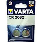 VARTA CR2032 Lityum 3 Volt Düğme Para Pil 2 Li Paket