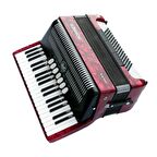 Hohner Bravo III 96 Akordiyon (Kırmızı)