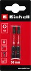 Orijinal Einhell Darbeli Bit Seti, 2 Parça, 50 mm, T25 (S2 Çelik, Torsiyon Bölgesi, Verimli Güç Aktarımı, Kırmızı Renk Halkası, E 6.3 Sap) - 49131250