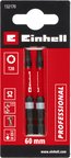 Orijinal Einhell Çift Torsiyonlu Darbeli Bit Seti, 2 Parça, 60 mm, T20 (S2 Çelik, Yüksek Dayanıklılık, Çift Torsiyon Etkisi, Kırmızı Renk Halkası, E 6.3 Sap) - 49132170