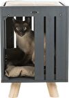 Trixie Tek Katlı Minderli Kedi Evi Bej - Gri 