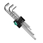 Wera 950/9 PKLS Hexplus Krom Topbaş Alyan Seti 05073594001