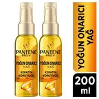 Pantene Saç Bakım Yağı Keratin Özlü Onarıcı E Vitaminli 100 ml x 2 Adet