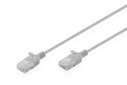 Slim CAT 6 U-UTP yüksek esnekliğe sahip ince data kablosu, bakır, 3 Metre