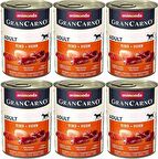 Animonda Gran Carno Sigir Etli ve Tavuklu Yas Mama 400g*6 Adet